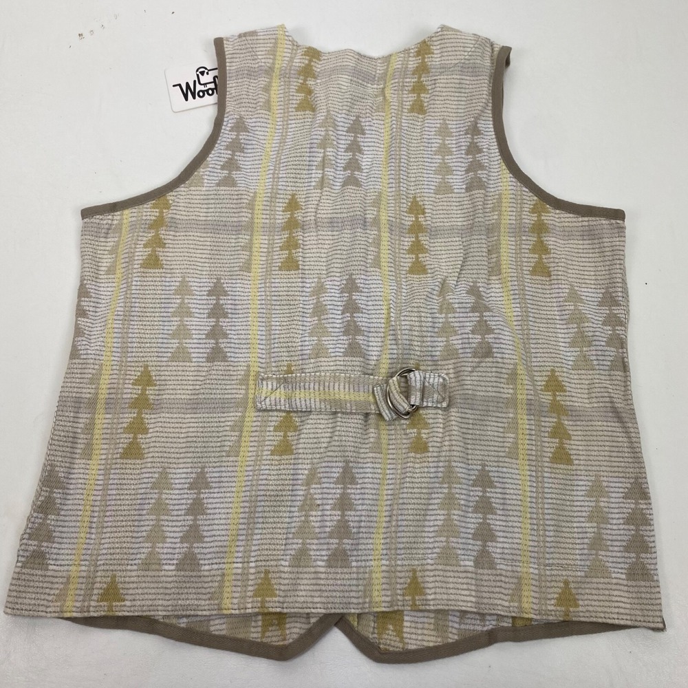 Woolrich Eco Rich Jaquard Vest Womens Size S Organic Cotton - Picture 4 of 5